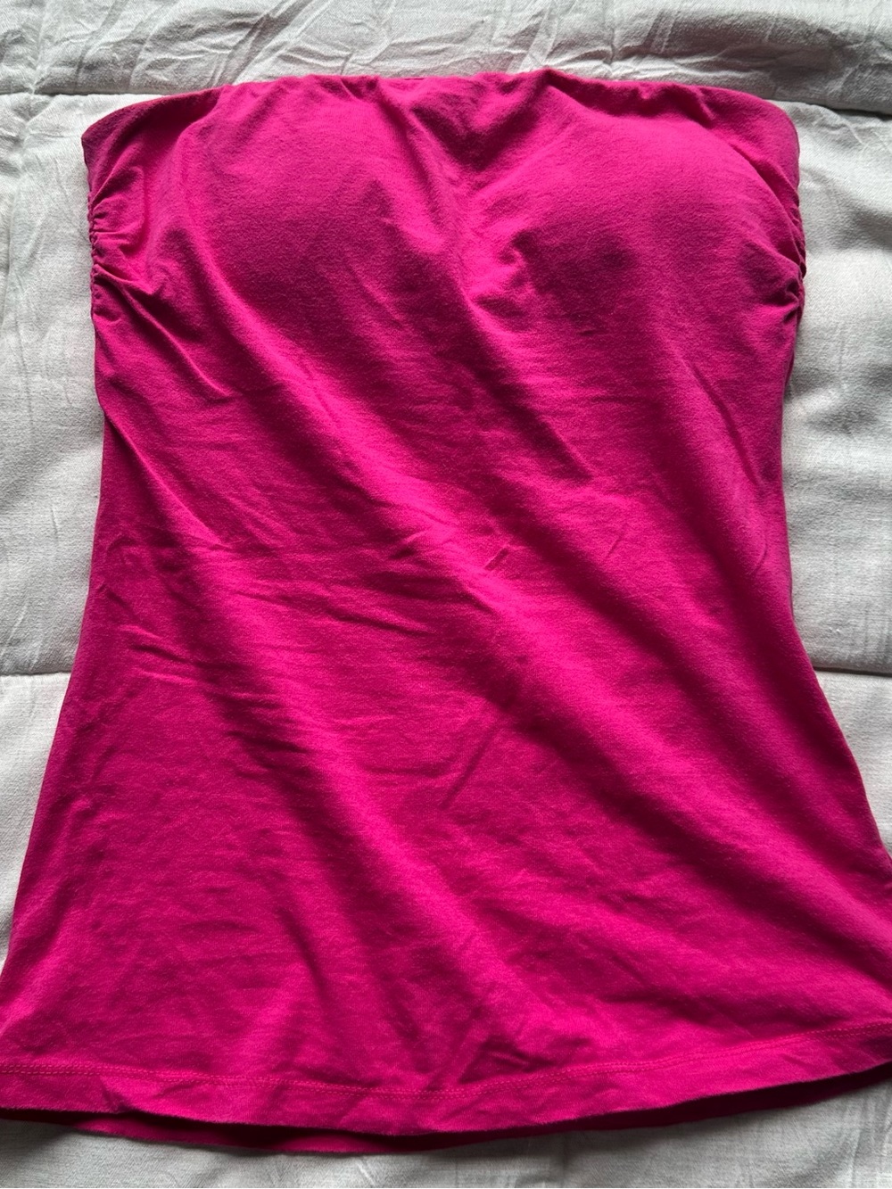 Strapless Fuchsia Tube Top - Women's Comfortable Stretch